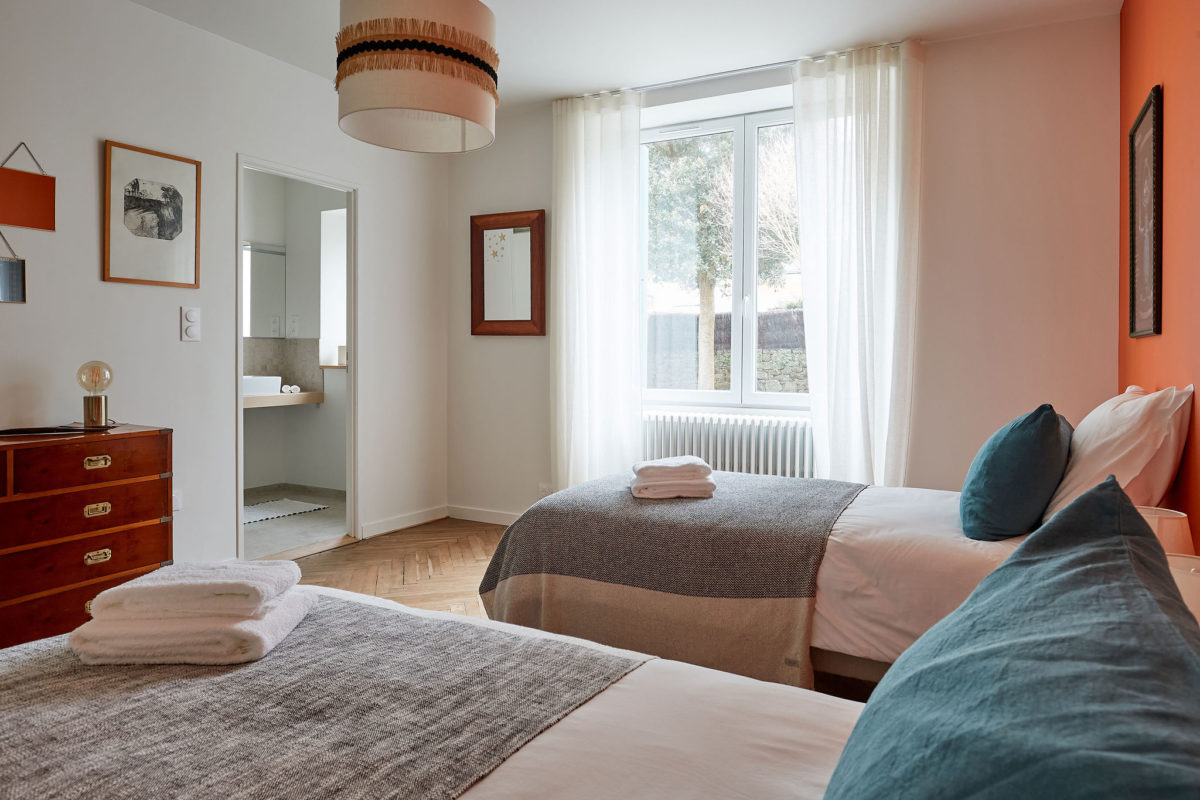 Stage et séminaire Etel Morbihan Chambre sur jardin